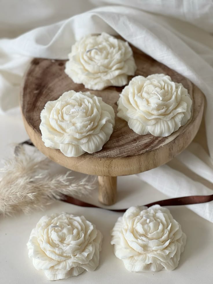 Peony Flower Candle With Scent