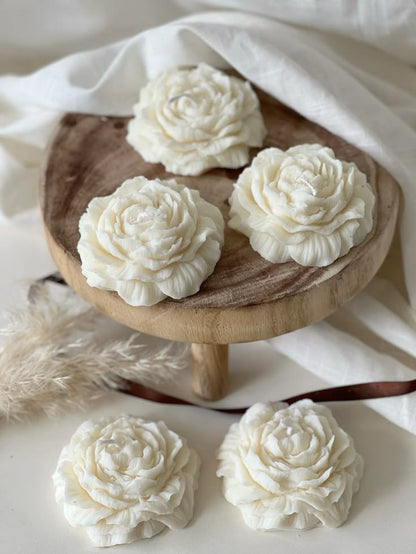 Peony Flower Candle With Scent