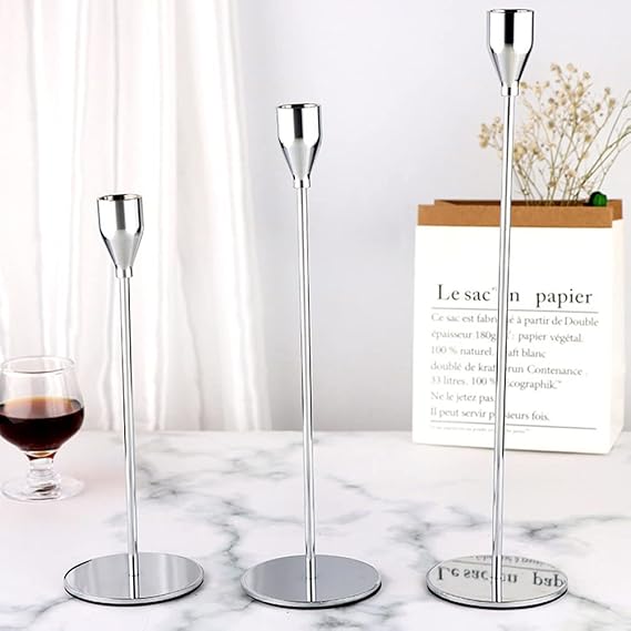 3 Piece Set Modern Candle Holders