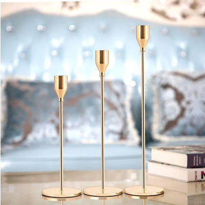 3 Piece Set Modern Candle Holders