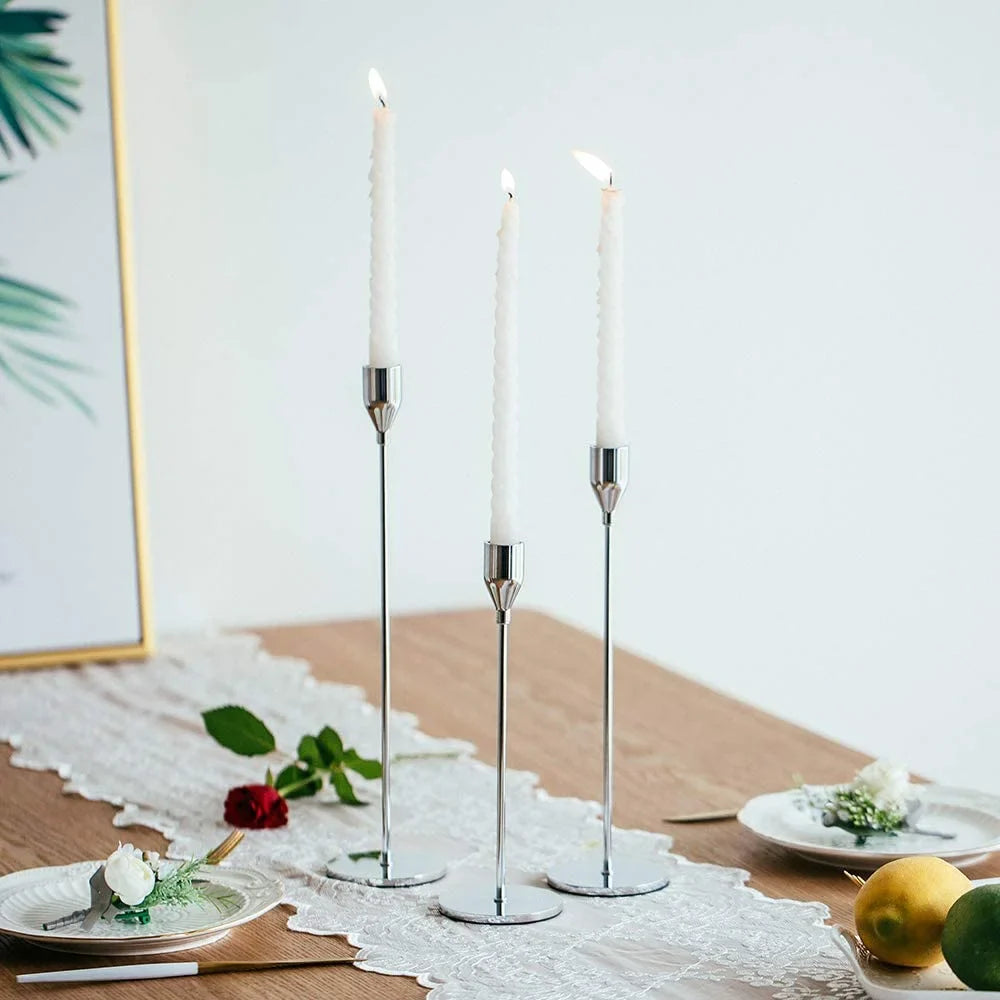 3 Piece Set Modern Candle Holders