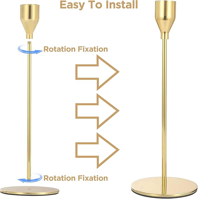3 Piece Set Modern Candle Holders